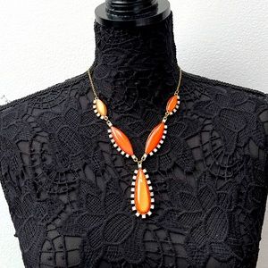 Tasha orange statement necklace
